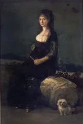 Spanische Schule. Joaquina Candado. Valencia, Museum der Schönen Künste – Colegio Pious V. Künstler: FRANCISCO DE GOYA. Lage: MUSEO DE BELLAS ARTES-COLEGIO PIO V, VALENCIA, SPANIEN